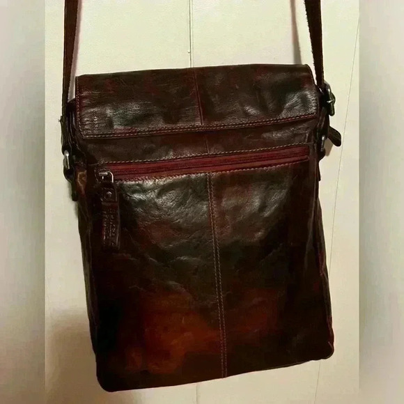 Jack Georges Spikes & Sparrow North / South Luxurious Leather Messenger Bag - Picture 13 of 15